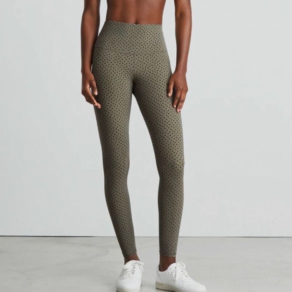 Everlane High Rise Polka Dot Perform Leggings Large Women
